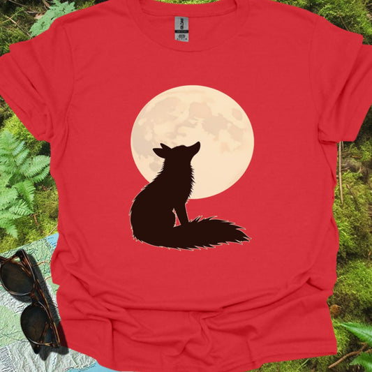 Fox pleine lune T-shirt tendance 