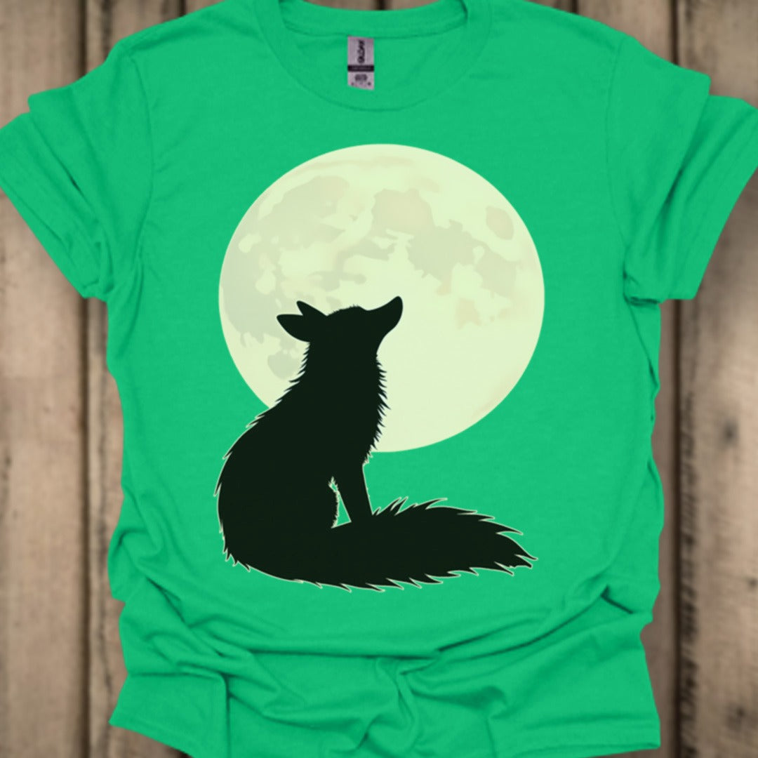 Fox pleine lune T-shirt tendance 