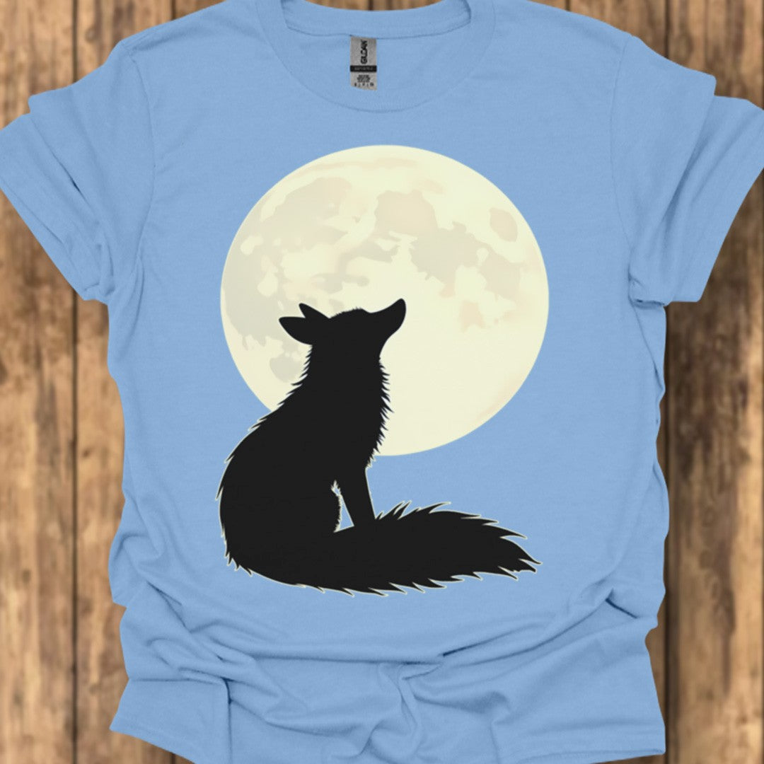 Fox pleine lune T-shirt tendance 