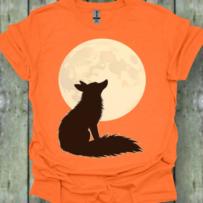Fox pleine lune T-shirt tendance 