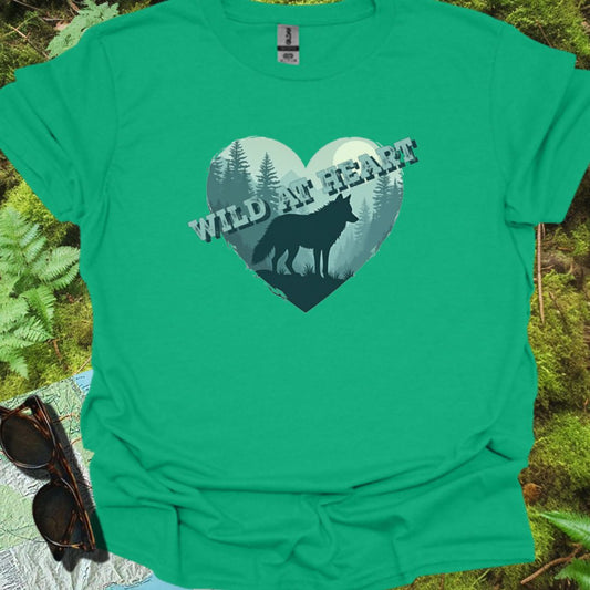 Wild at Heart Wolf T-shirt trendy