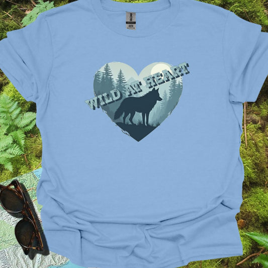 Wild at Heart Wolf T-shirt trendy