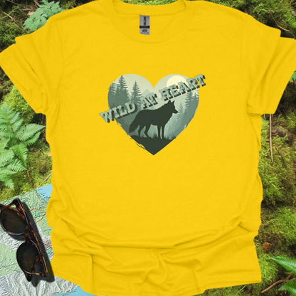 Wild at Heart Wolf T-shirt trendy