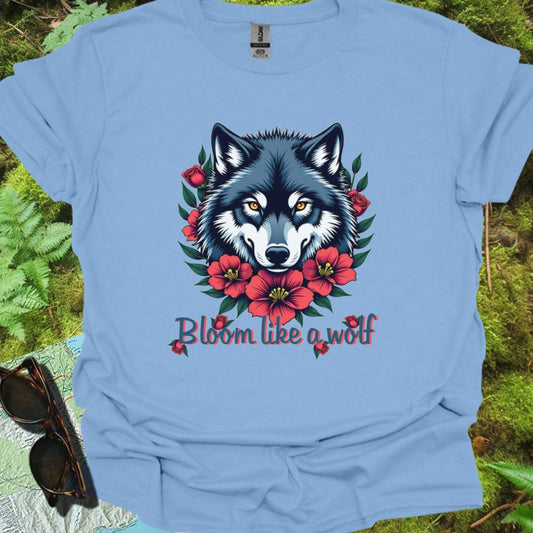 Bloom like a Wolf T-shirt trendy