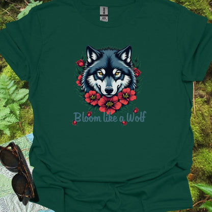 Bloom like a Wolf T-shirt tijdloos