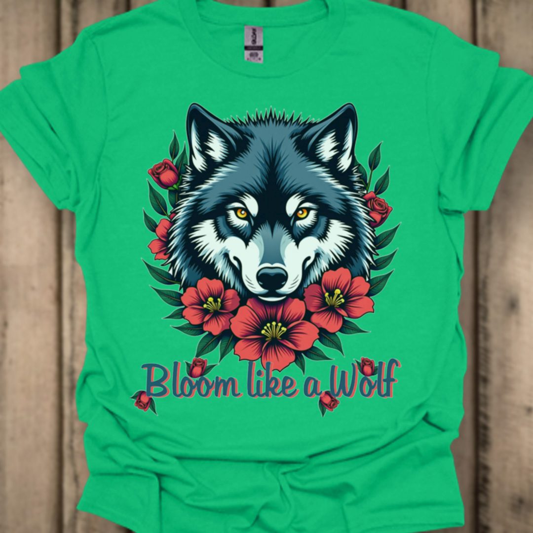 Bloom like a Wolf T-shirt tendance