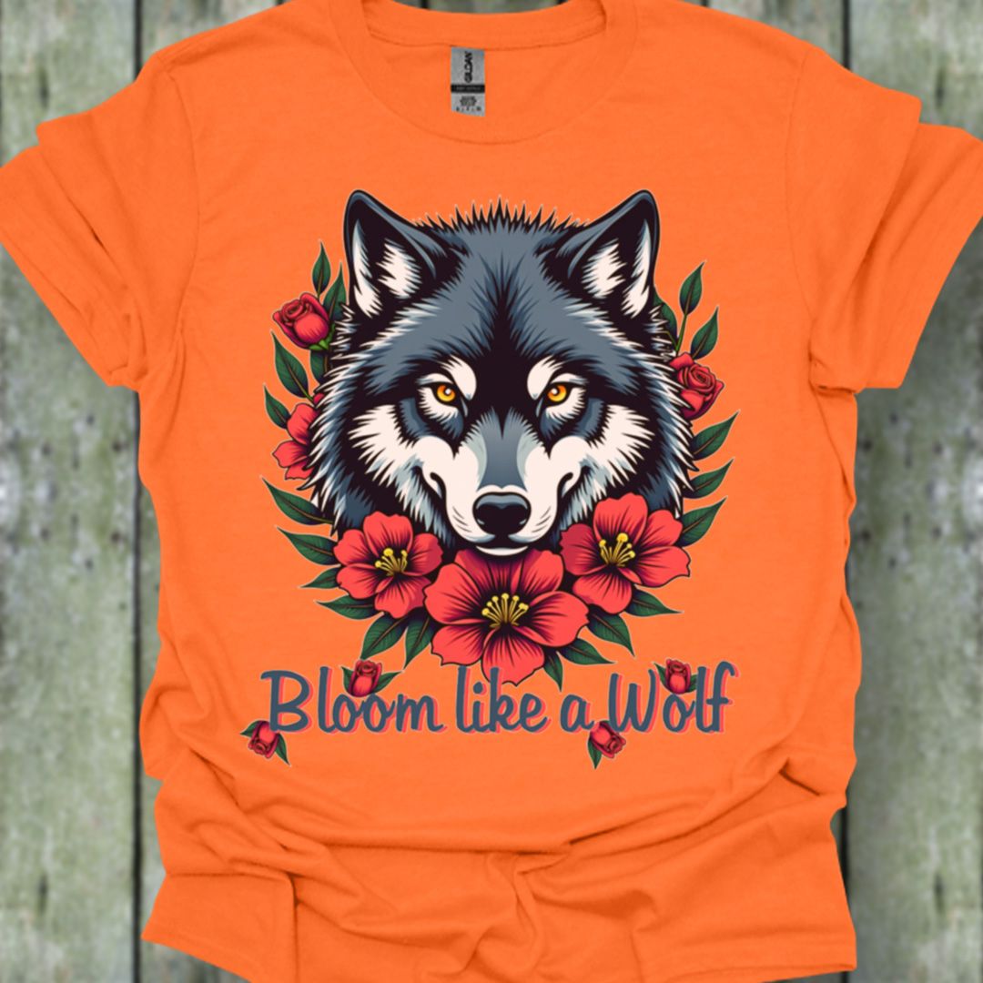Bloom like a Wolf T-shirt tendance