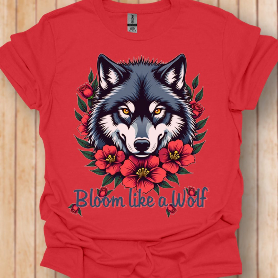 Bloom like a Wolf T-shirt tendance