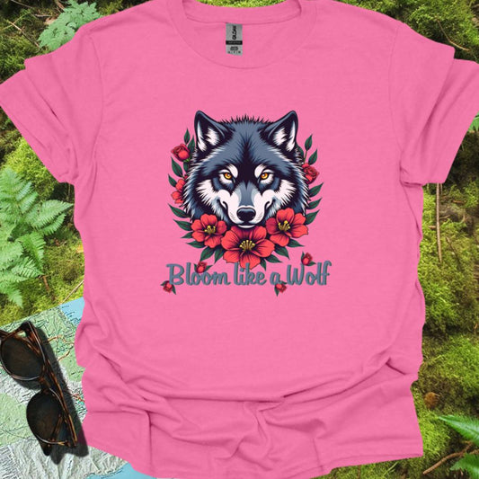 Bloom like a Wolf T-shirt trendy
