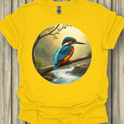 Martin-pêcheur pêcheur T-shirt tendance 