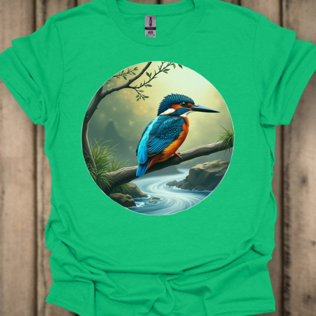 Martin-pêcheur pêcheur T-shirt tendance 