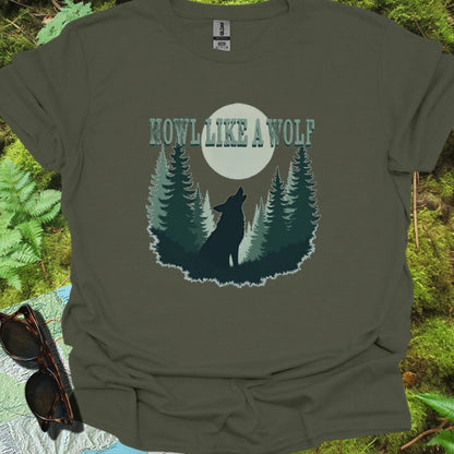 Howl like a Wolf T-shirt tijdloos