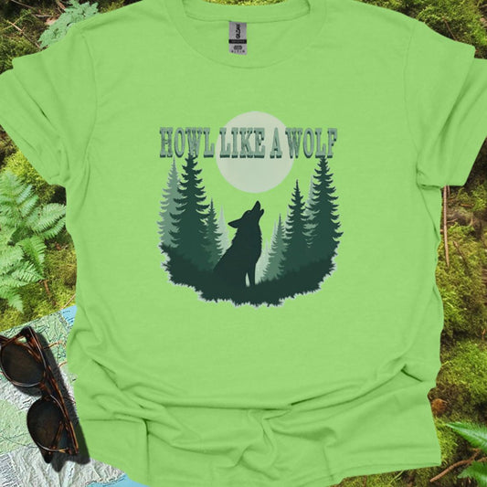 Howl like a Wolf T-shirt trendy
