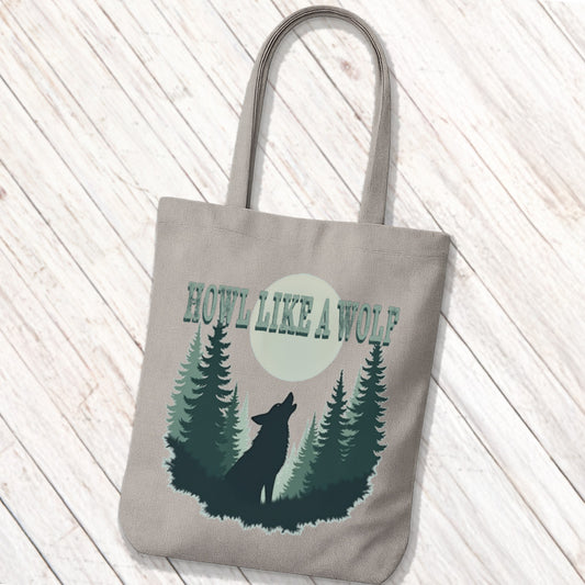 Tote Bag Howl Like a Wolf