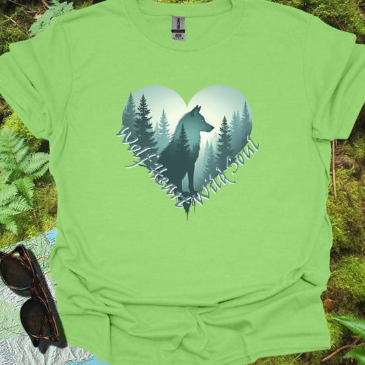 Wolf Heart T-shirt trendy