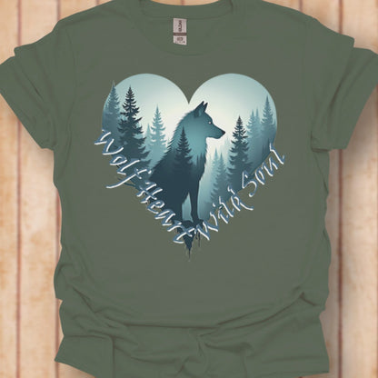 Wolf Heart T-shirt intemporel