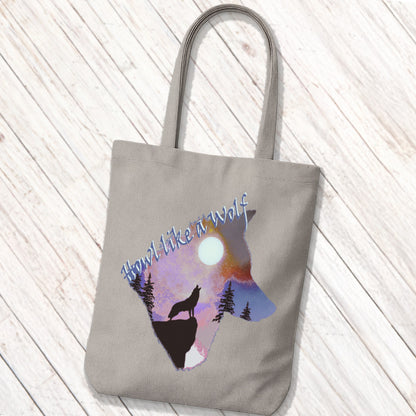 Tote Bag Howling Wolf