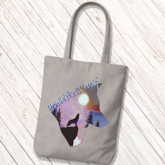 Tote Bag Howling Wolf