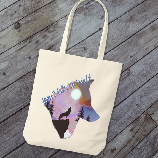 Tote Bag Howling Wolf
