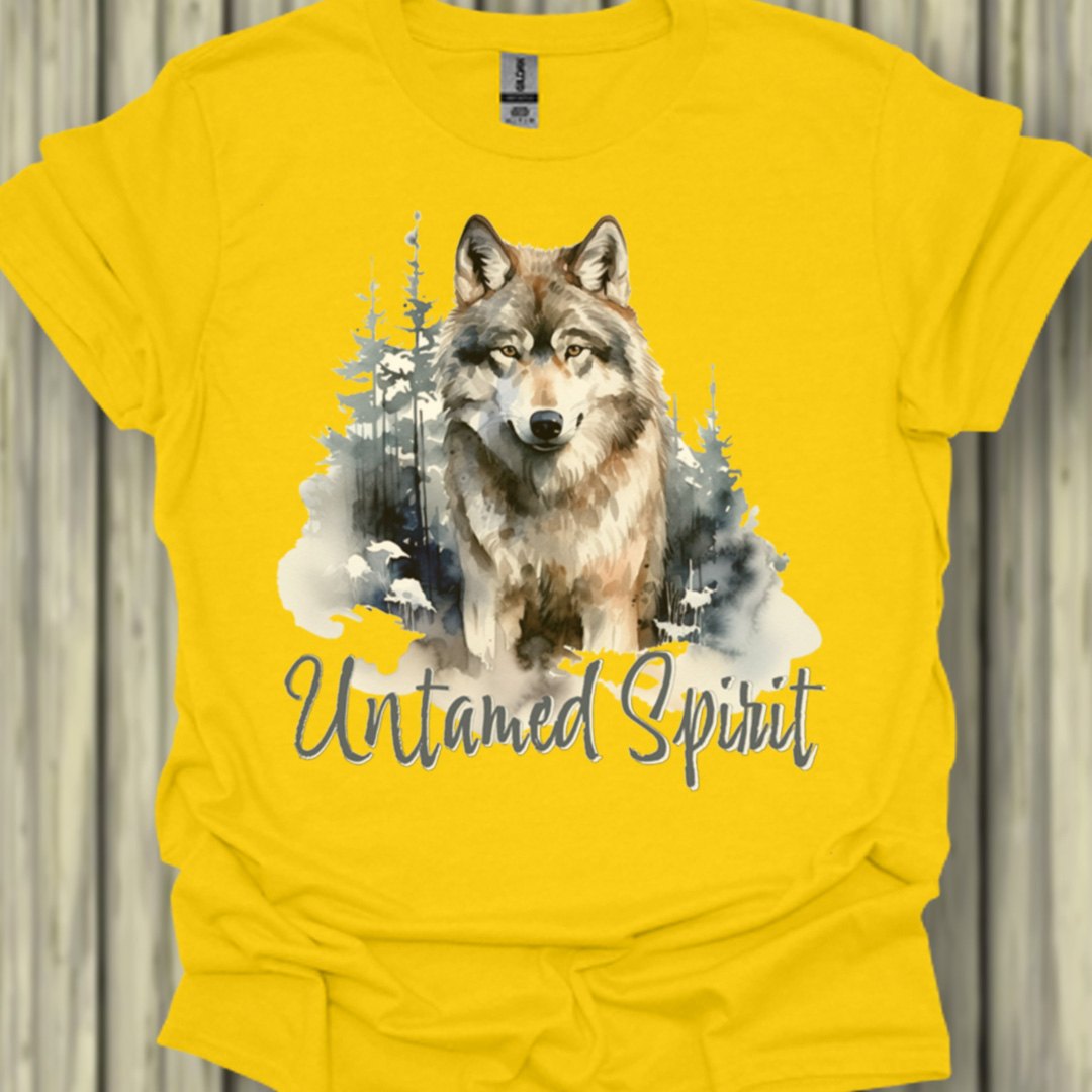 Untamed Spirit Wolf T-shirt tendance