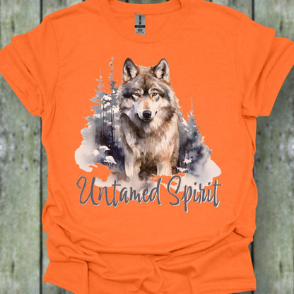 Untamed Spirit Wolf T-shirt tendance