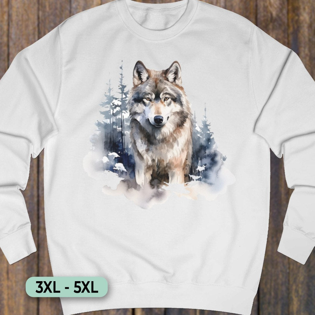 Wolf Bosachtergrond Sweatshirt+