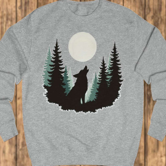Wolf Volle Maan sweatshirt