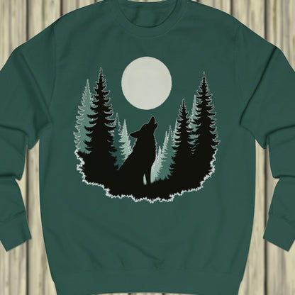 Wolf Volle Maan sweatshirt