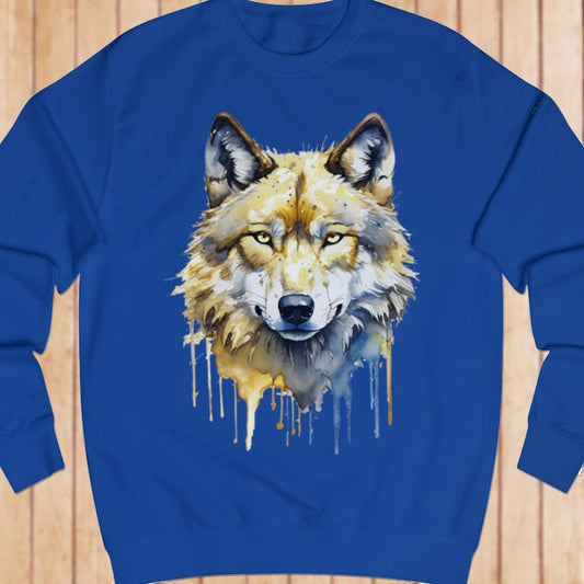 Wolf paintart sweatshirt