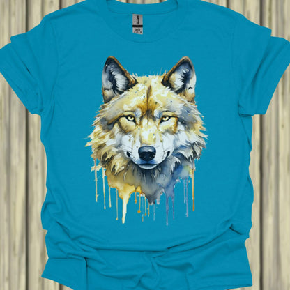 Wolf Paintart T‑Shirt