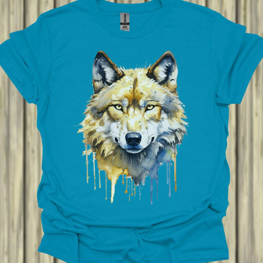 Wolf Paintart T‑Shirt
