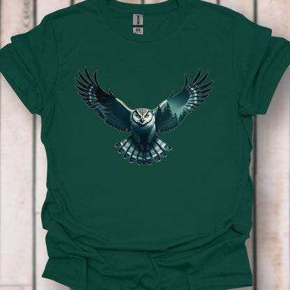 Vliegende Uil Double Exposure T‑Shirt