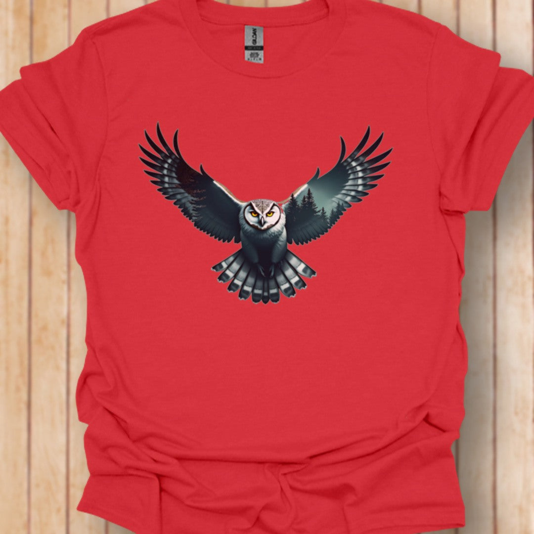 Vliegende Uil Double Exposure T‑Shirt