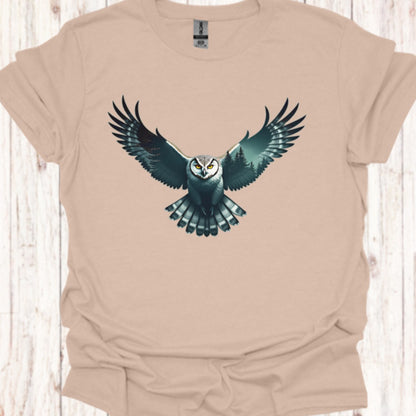 Vliegende Uil Double Exposure T‑Shirt