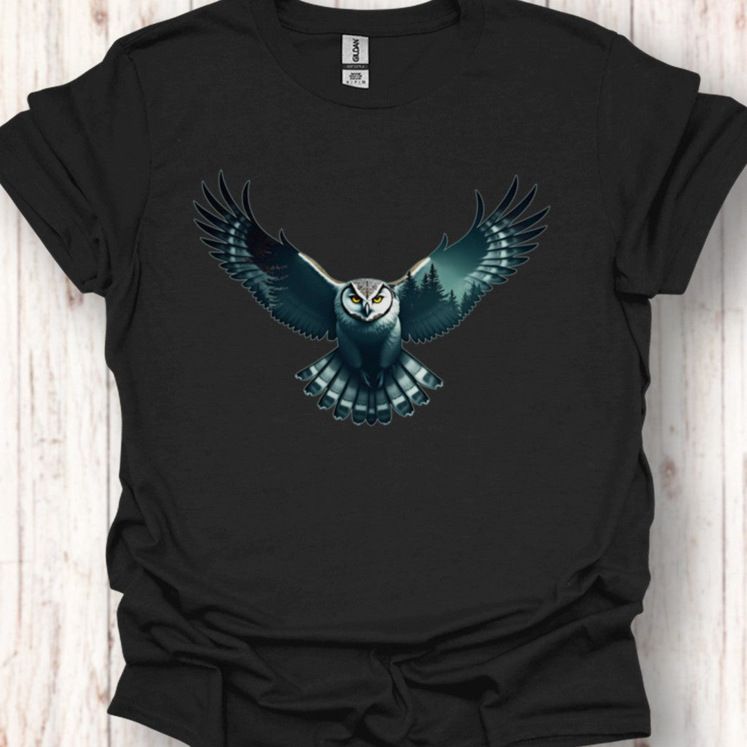 Vliegende Uil Double Exposure T‑Shirt
