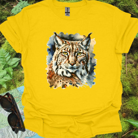 Lynx art de peinture T-shirt tendance 