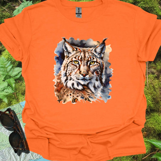 Lynx art de peinture T-shirt tendance 