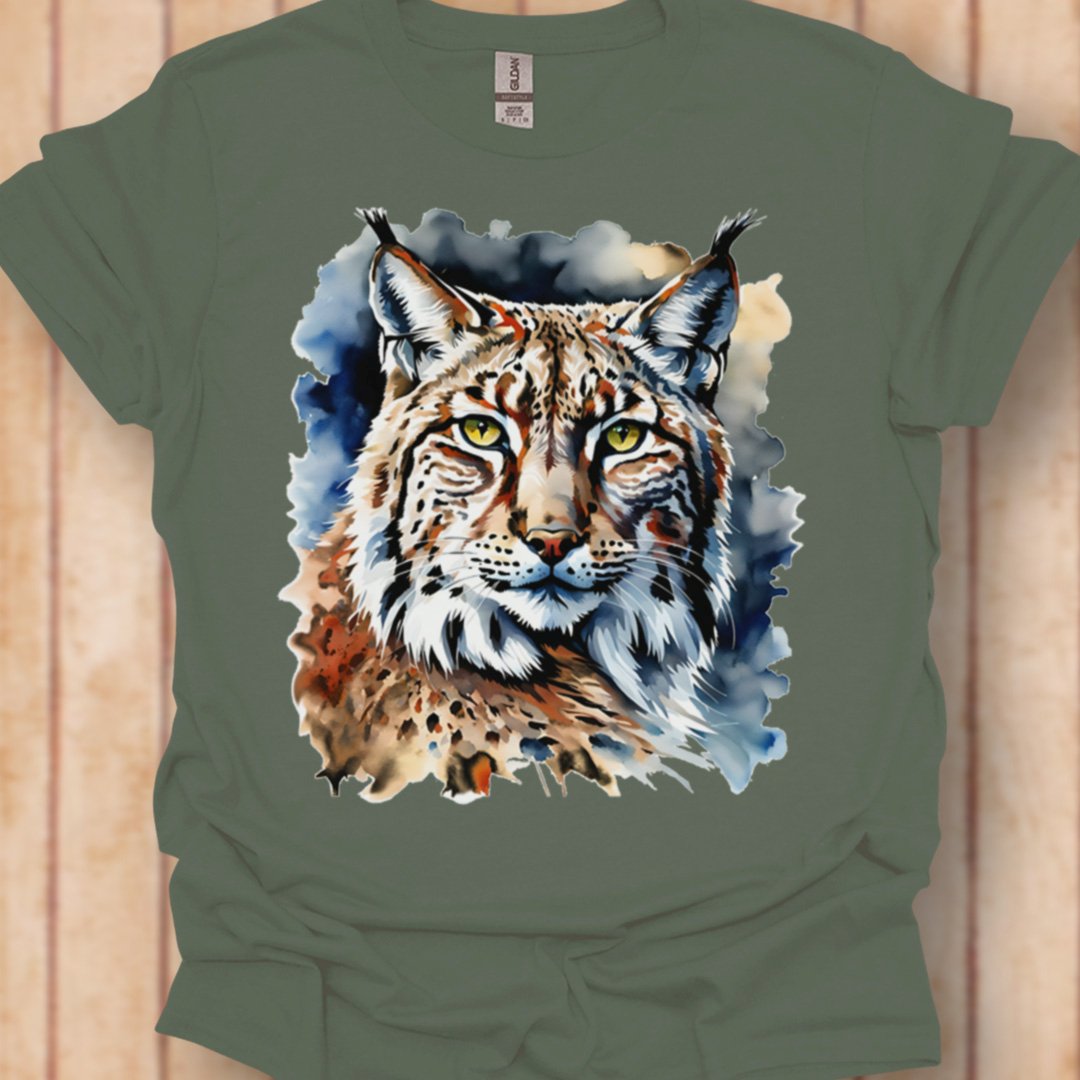 Lynx paintart tijdloos T-shirt