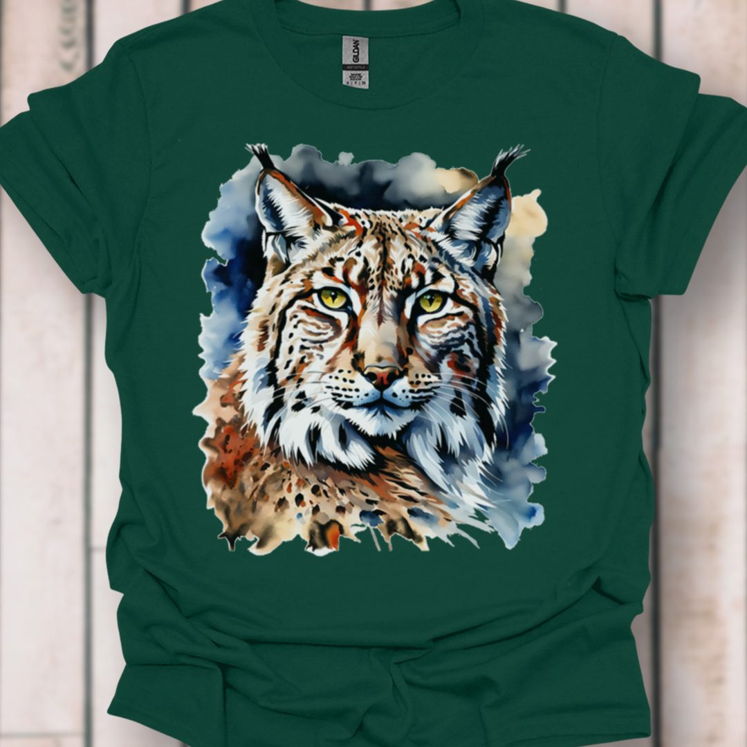 Lynx paintart tijdloos T-shirt