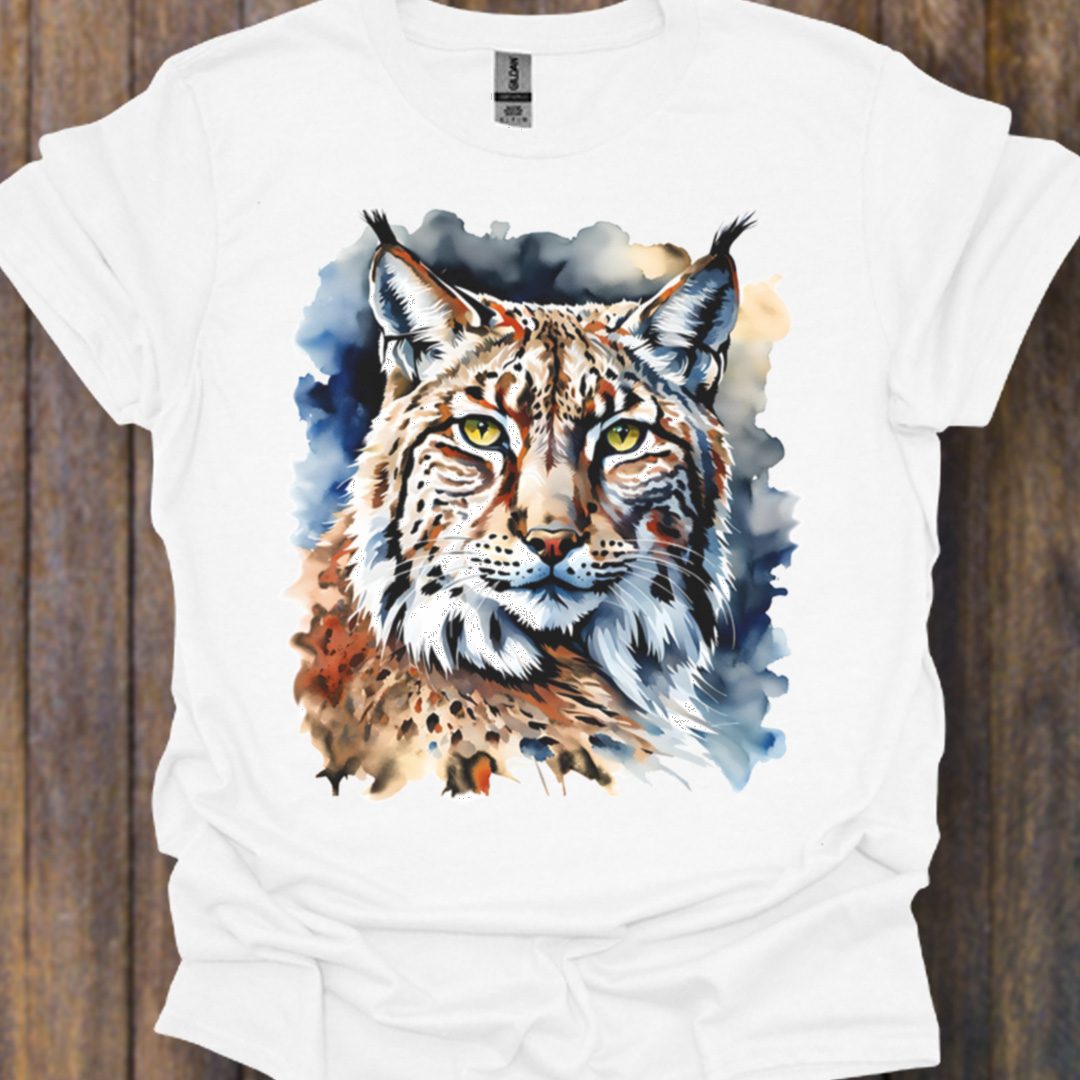 Lynx paintart tijdloos T-shirt