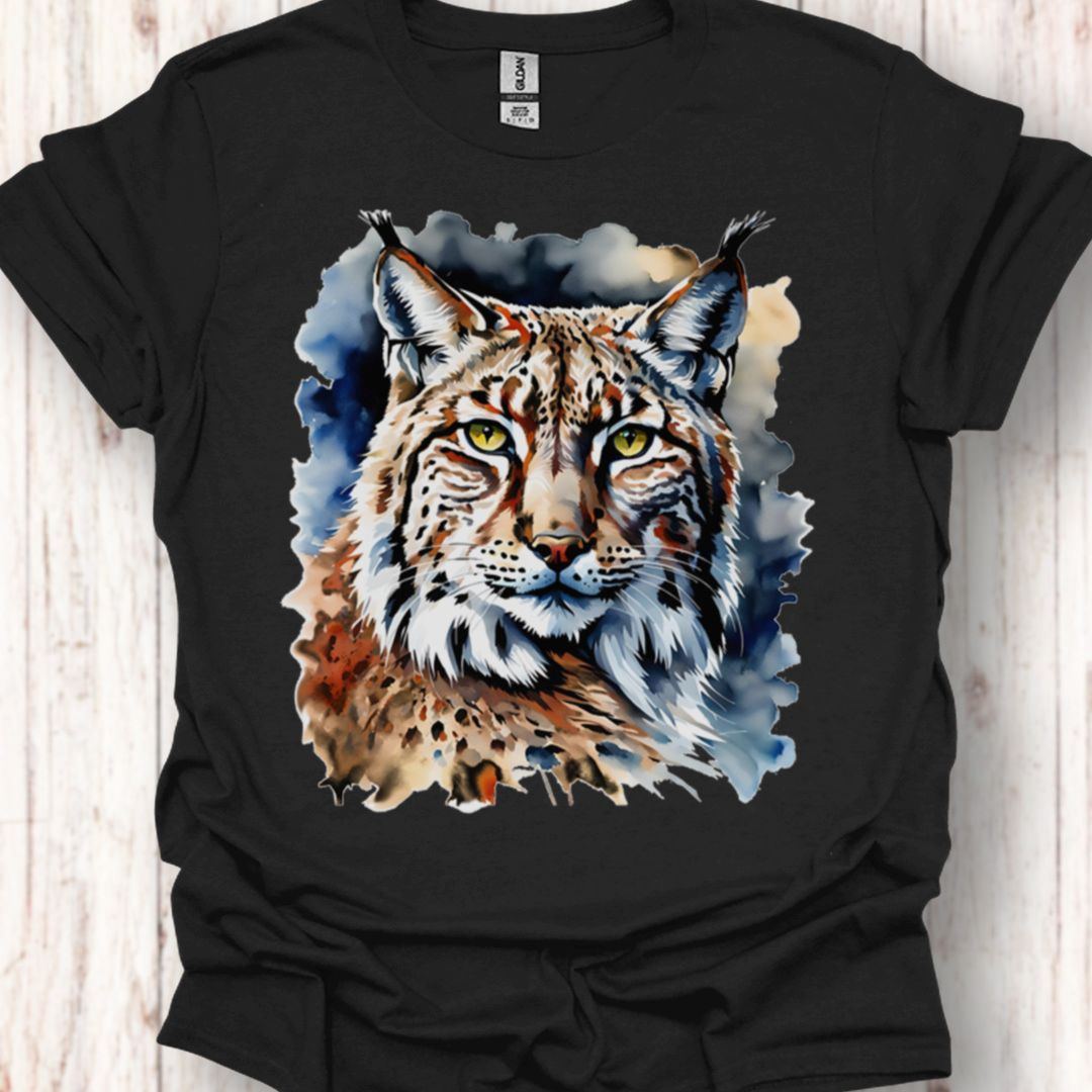 Lynx paintart tijdloos T-shirt