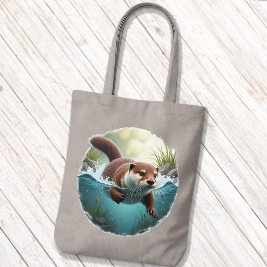 Tote Bag Zwemmende Otter