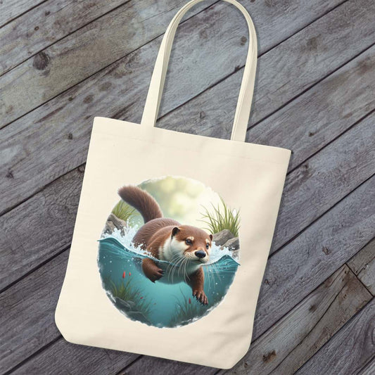 Tote Bag Zwemmende Otter