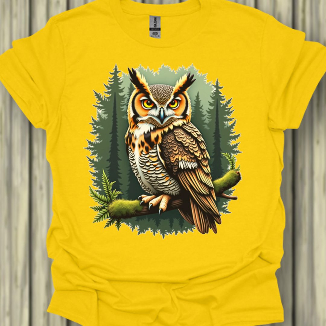 Hibou grand-duc T-shirt tendance