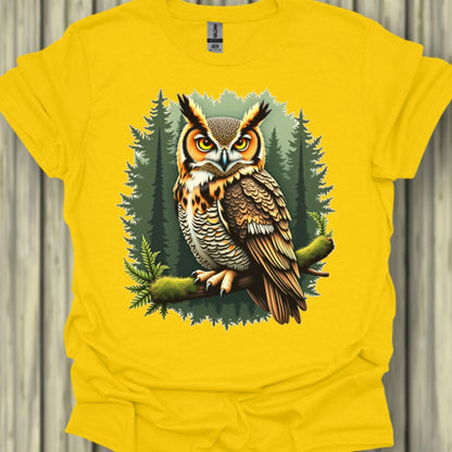 Hibou grand-duc T-shirt tendance