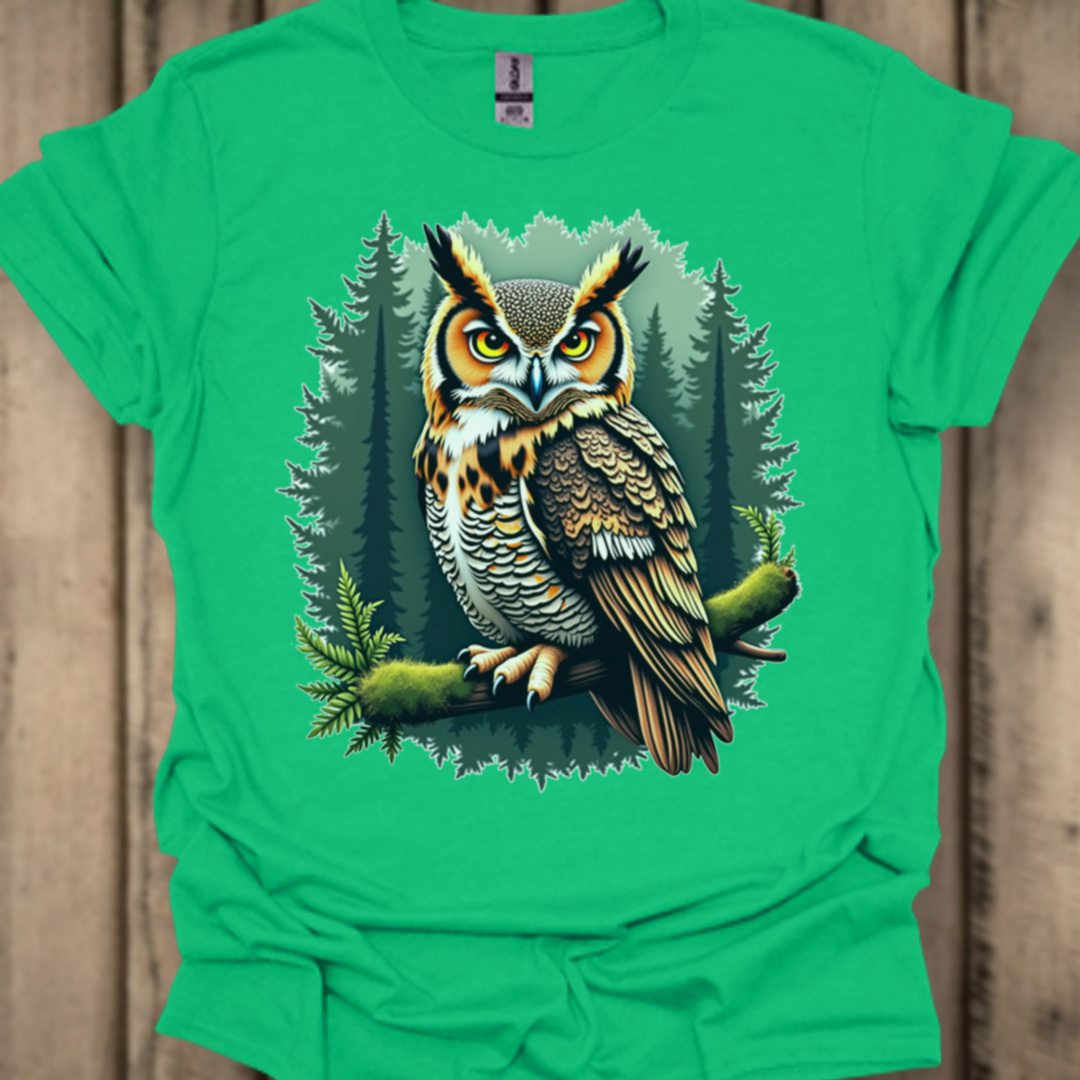 Hibou grand-duc T-shirt tendance