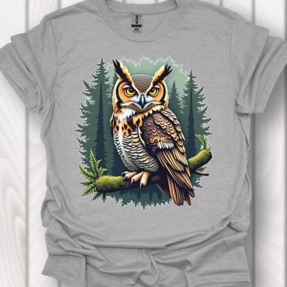 Hibou grand-duc T-shirt intemporel
