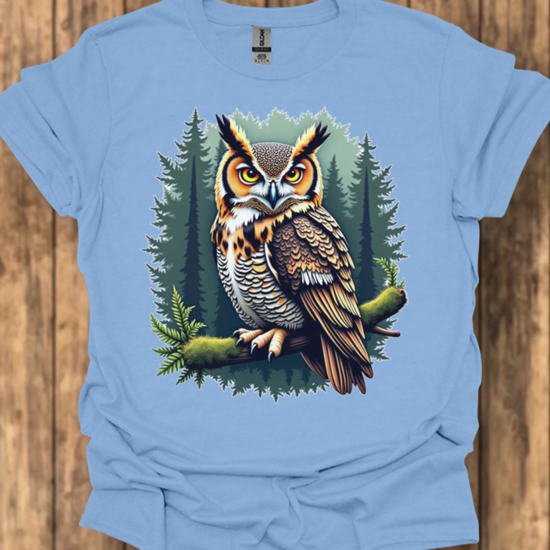 Hibou grand-duc T-shirt tendance