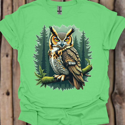 Hibou grand-duc T-shirt tendance