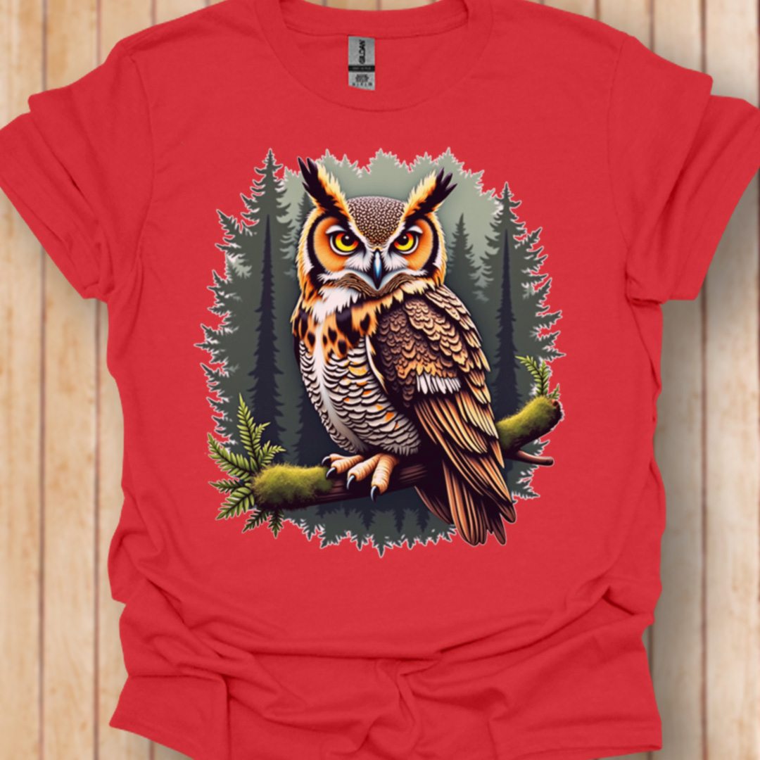 Hibou grand-duc T-shirt tendance